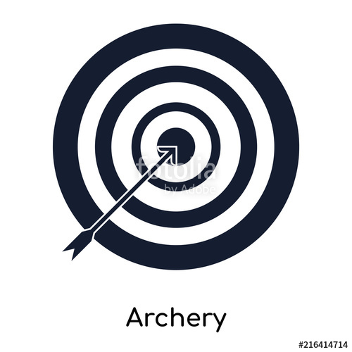 500x500 Archery Icons Isolated On White Background Modern And Editable
