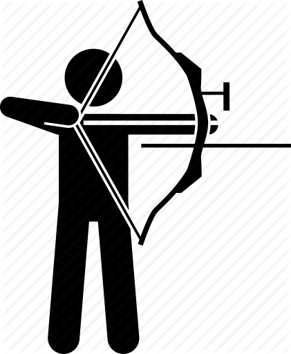 421x512 Archer, Archery, Arrow, Bow, Man, Objective Icon