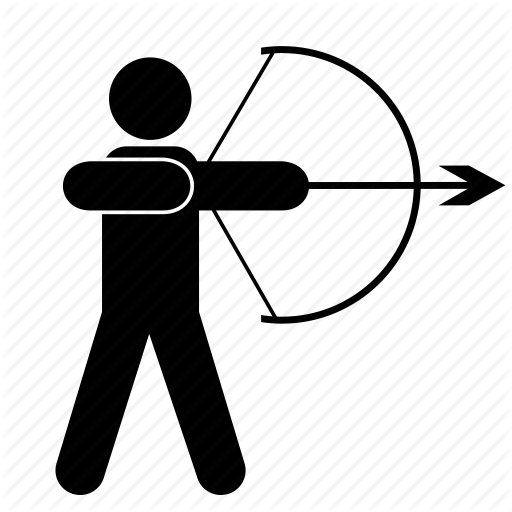 512x512 Archery, Arrow, Bow, Shoot, Shooting, Sports, Target Icon