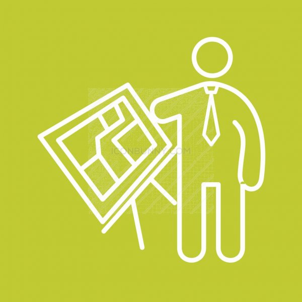 600x600 Architect Line Multicolor Bg Icon