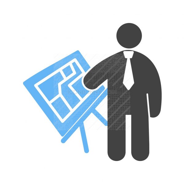 600x600 Architect Blue Black Icon