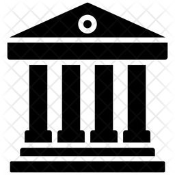 256x256 Court Architecture Icon Of Glyph Style