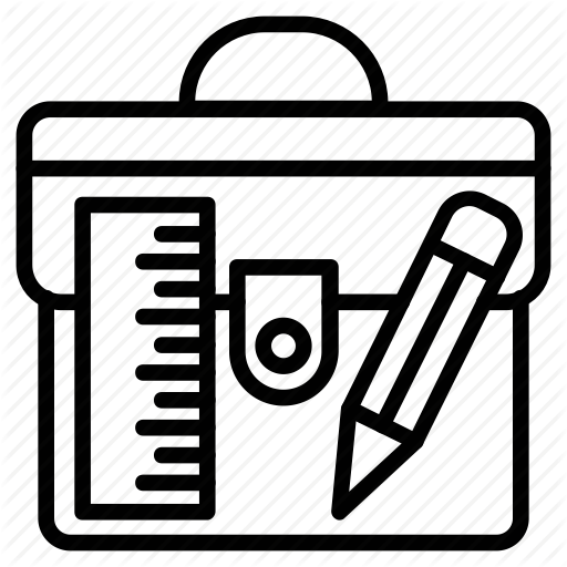 512x512 Architect Portfolio, Blueprint Briefcase, Business Collection