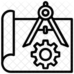 256x256 Architectural Design Icon Of Line Style