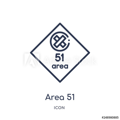 500x500 Area Icon From Signs Outline Collection Thin Line Area Icon