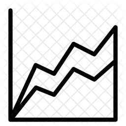 256x256 Area Chart Icon Of Line Style