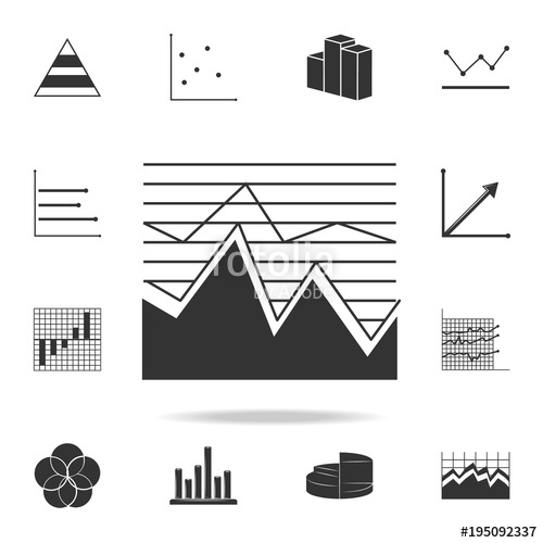 500x500 Area Chart Icon Detailed Set Of Trend Diagram And Chart Icons