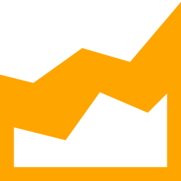 256x256 Free Orange Area Chart Icon