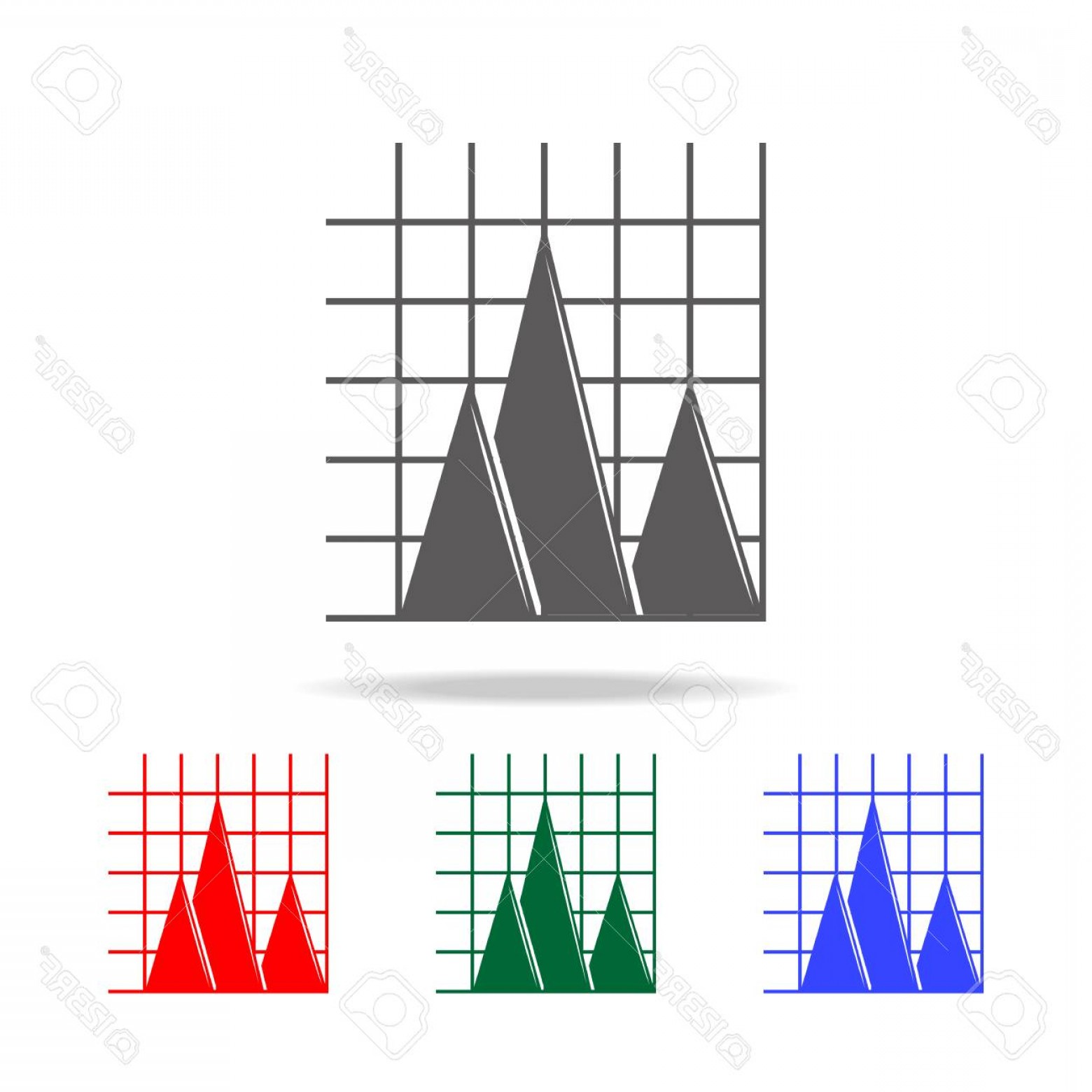 1560x1560 Photostock Vector Area Chart Icon Elements Of Chart And Trend