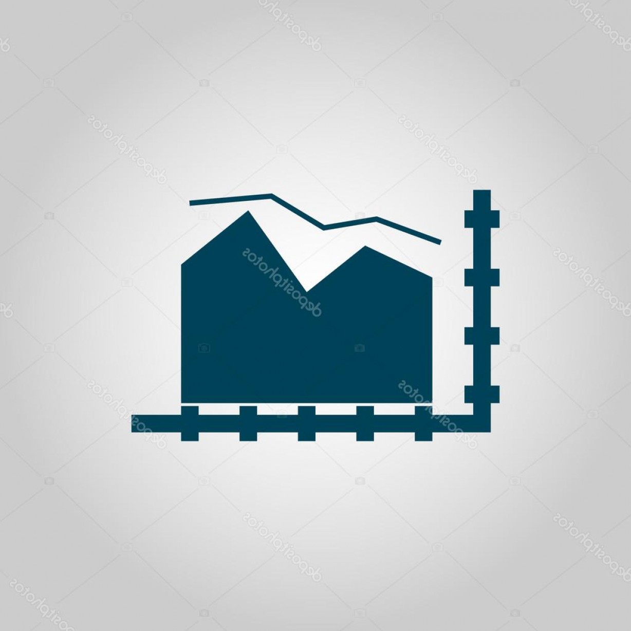 1228x1228 Stock Illustration Area Chart Icon Area Chart Soidergi