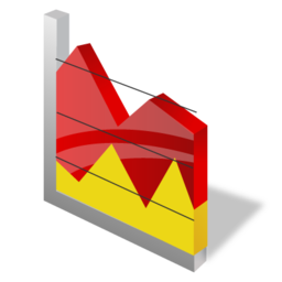 256x256 Area Chart Icon Free Icons Download