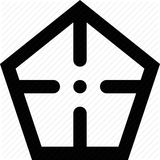 512x512 Area, Area Of Interest, Focus, Pentagon, Target Icon