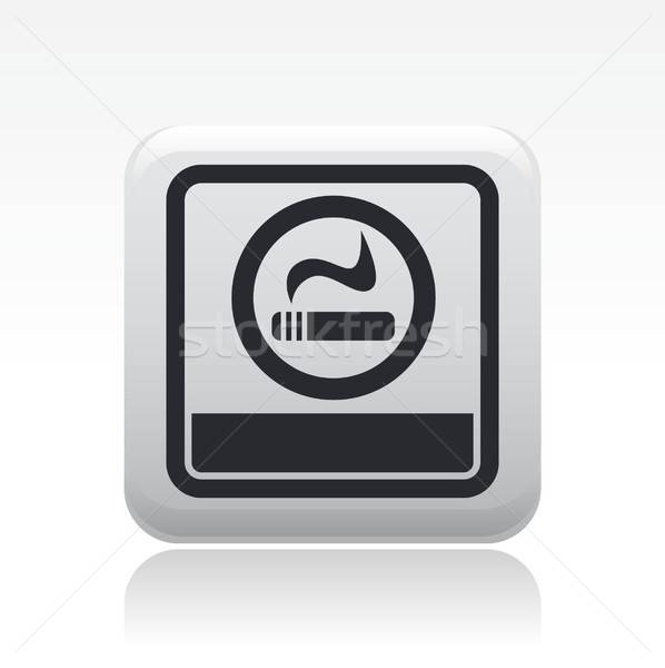 598x600 Smoke Area Icon Vector Illustration Myvector