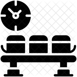 256x256 Waiting Area Icon Of Glyph Style