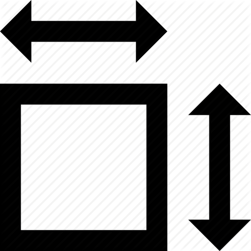 512x512 Area, Height, Size, Square, Width Icon