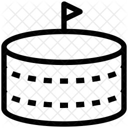 256x256 Arena Icon Of Line Style