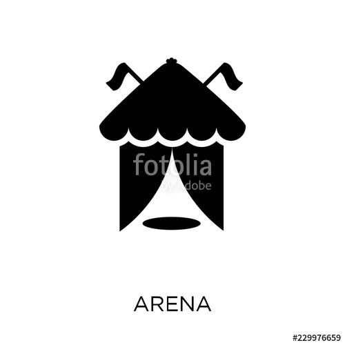 500x500 Arena Icon Arena Symbol Design From Circus Collection Stock