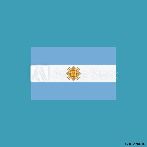 500x500 Argentina Flag Icon In Flat Design