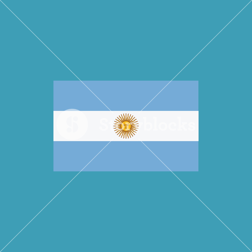 1000x1000 Argentina Flag Icon In Flat Design Independence Day Or National