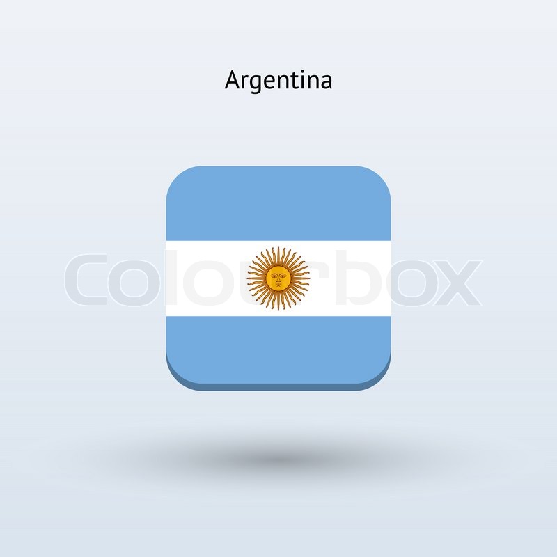 800x800 Argentina Flag Icon Vector Stock Vector Colourbox