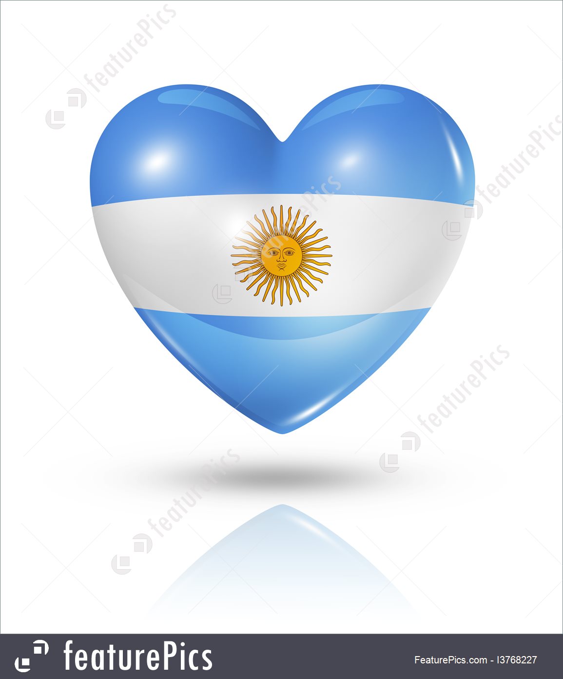 1155x1392 Illustration Of Love Argentina, Heart Flag Icon
