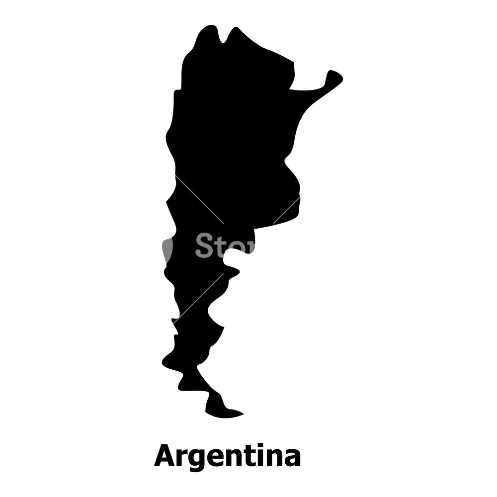 1000x1000 Argentina Map Icon Simple Illustration Of Argentina Map Vector