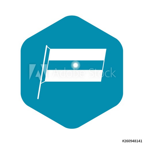 500x500 Flag Of Argentina Icon Simple Illustration Of Flag Of Argentina