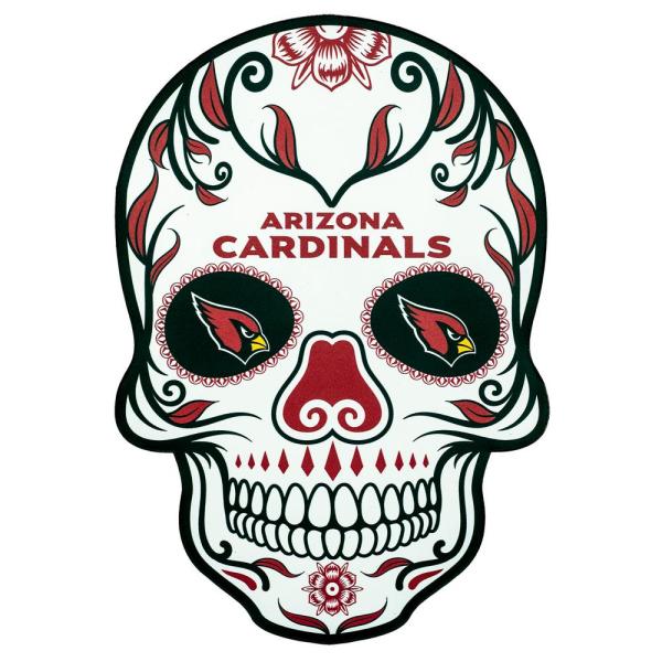 600x600 Applied Icon Nfl Arizona Cardinals Outdoor Skull Graphic Large