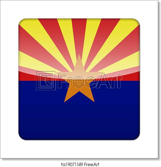 561x581 Free Art Print Of Glossy Logo Icon App Flag Of The Us State