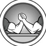 180x180 Arm Wrestling Icon Illustration Framed Print