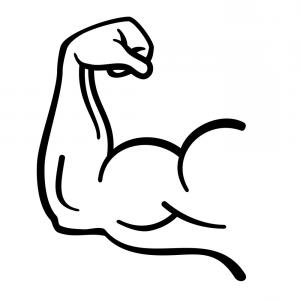 300x300 Arm Wrestling Word Arms Cutout Catchsplace