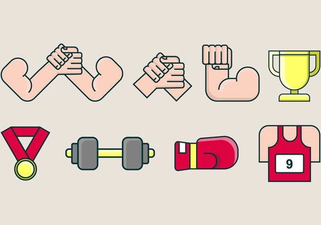 632x443 Arm Wrestling Icon Free Vector Download Cannypic