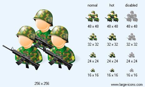464x280 Army Icon Image Large User Icons