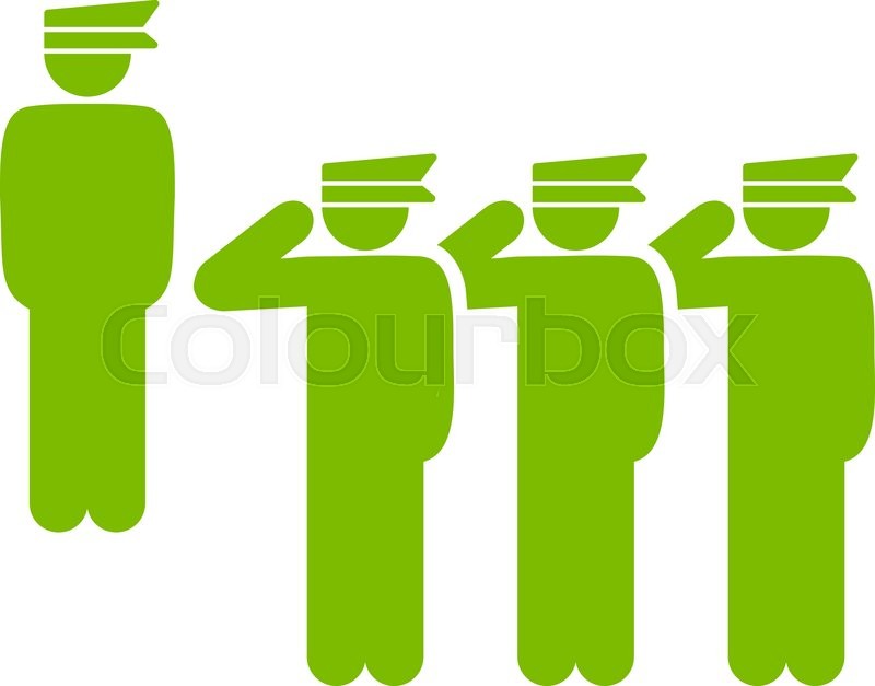 800x627 Army Icon From Business Bicolor Set Stock Vector Colourbox