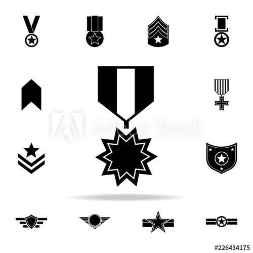 500x500 Military Medal Icon Army Icons Universal Set For Web And Mobile