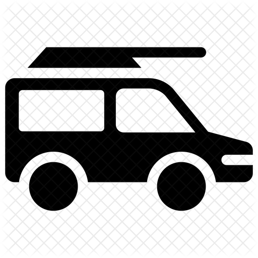 512x512 Army Truck Icon Of Glyph Style