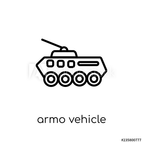 500x500 Armored Vehicle Icon From Army Collection