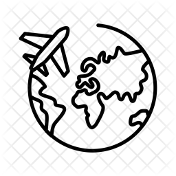 256x256 Around Icon Of Line Style