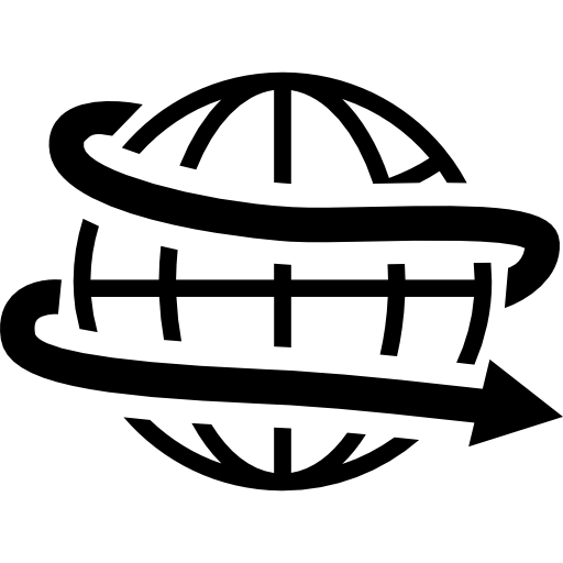 512x512 Earth With Spiral Arrow Around Icons Free Download