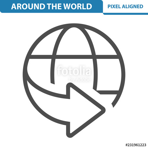 500x500 Around The World Icon Stock Image And Royalty Free Vector