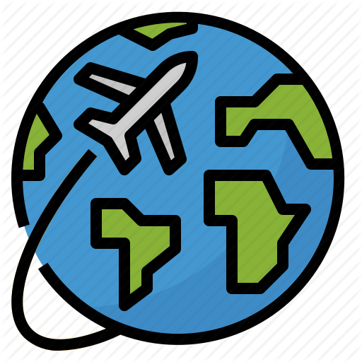 512x512 Airplane, Around, The, Travel, World Icon