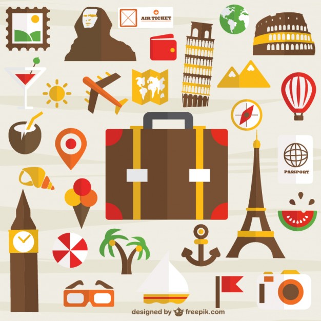 626x626 Travel Around The World Icons Vector Free Download