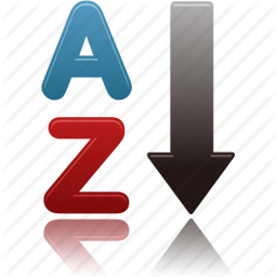 256x256 Arrange, Sortascend Icon