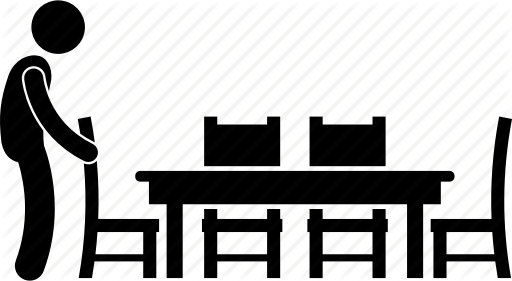 512x281 Arranging, Chair, Dining, Funitures, Man, Table, Wooden Icon