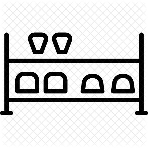 512x512 Shoe, Rack, Furniture, Arrange, Block Icon Of Line Style