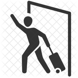 256x256 Arrival Icon Of Glyph Style