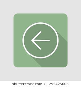 260x280 Left Arrow Button Or Back Arrow Icon In Flat Design Modern Flat