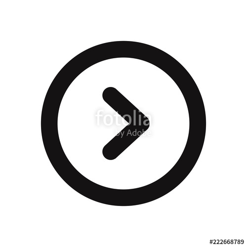 500x500 Right Arrow Button Icon Vector Stock Image And Royalty Free