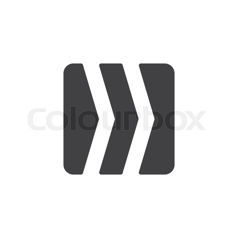 800x800 Right Arrow Button Vector Icon Filled Stock Vector Colourbox