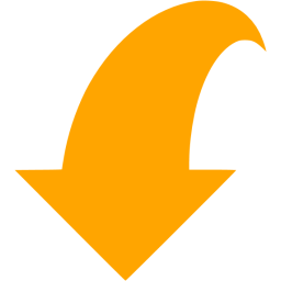 256x256 Orange Arrow Icon